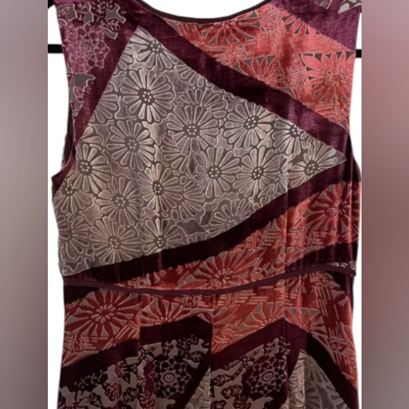 J. Jill Elegant Burnout Velvet Maxi Women's Dress, Size 12P - Picture 9 of 10